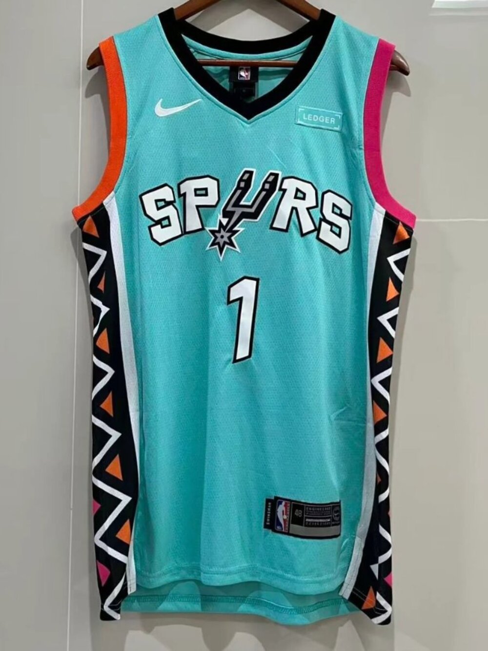 Victor Wembanyama Green Jersey Stitched